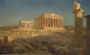 The Parthenon scenery Hudson River Frederic Edwin Church Oil Paintings